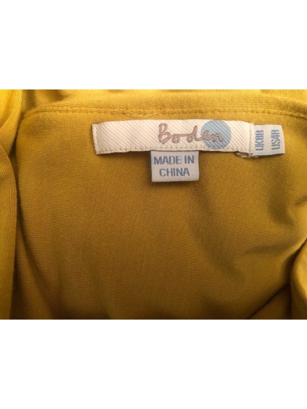 Boden V Neck Yellow Sleeveless Sheath Dress With Rhinestone Detail Size 4R - Picture 12 of 12